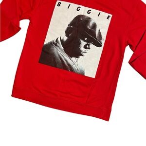 Brooklyn Mint Biggie Smalls Graphic Sweatshirt Red Size M